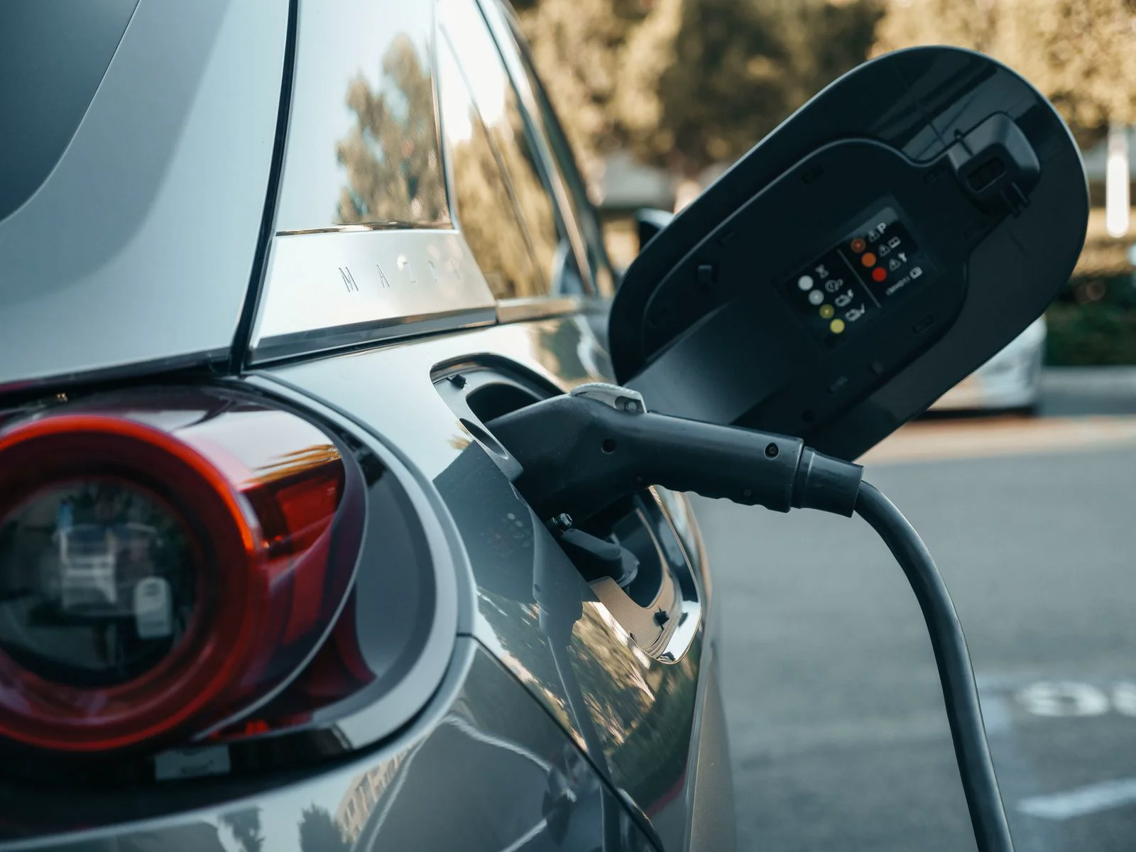 Real photograph illustrating ev charger installation