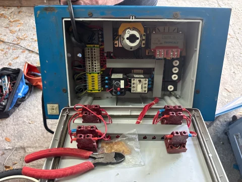 Commercial equipment controls during electrical work