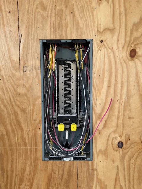 Panel wiring during a renovation